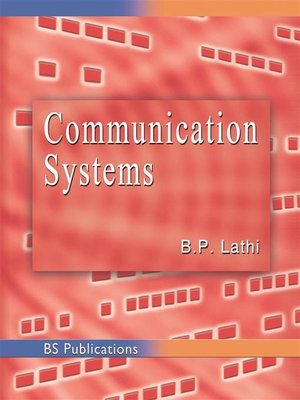 cover image of COMMUNICATION SYSTEMS